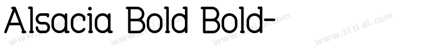 Alsacia Bold Bold字体转换